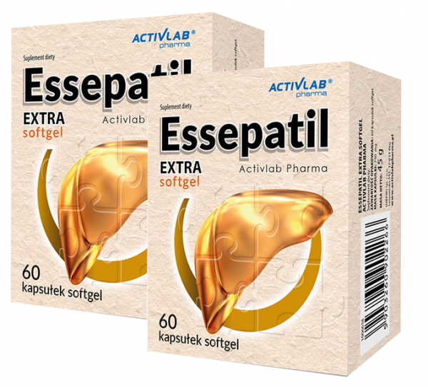 2x Essepatil Extra ActivLab softgel 60 kaps. Regeneracja Wątroby