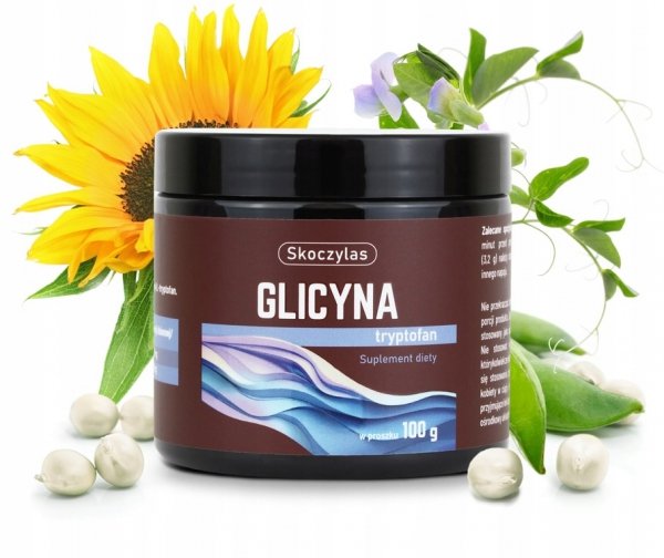 Glicyna Tryptofan 100g Skoczylas Zmęczenie Pamięć Sen Dobre Samopoczucie