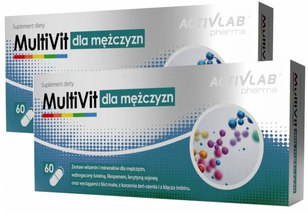 Activlab MultiVit dla Mężczyzn Witaminy i Minerały 2opak. 60 kaps.