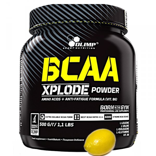 Olimp BCAA Xplode Powder 500g Aminokwasy smak cytryna