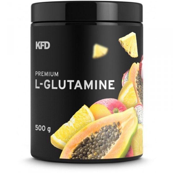  KFD Premium L- Glutamine 500g Owoce Tropikalne