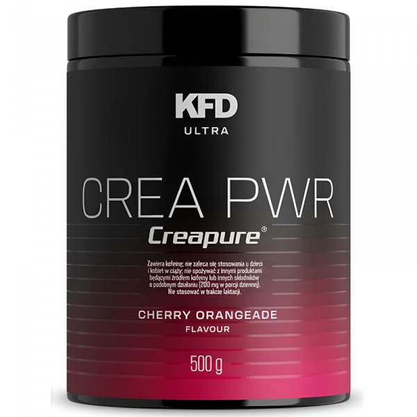 KFD CREA PWR 500g Oranżada Wiśniowa Pre-Workout z Kreatyną Creapure