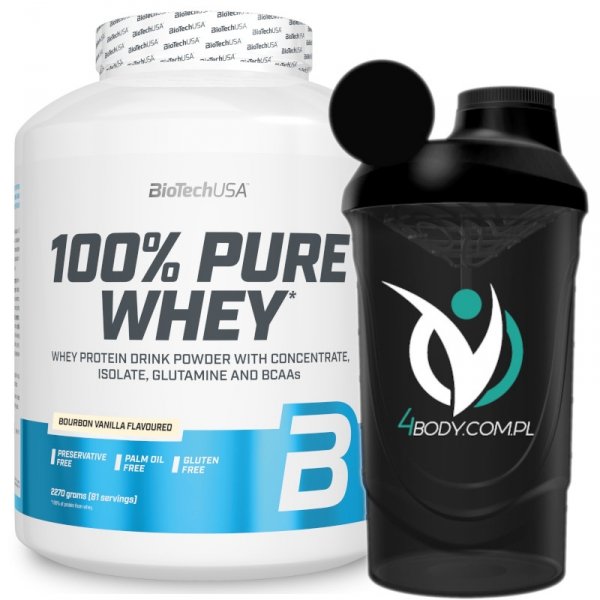 BioTechUSA 100% Pure Whey 2270g Wanilia Bourbon +shaker