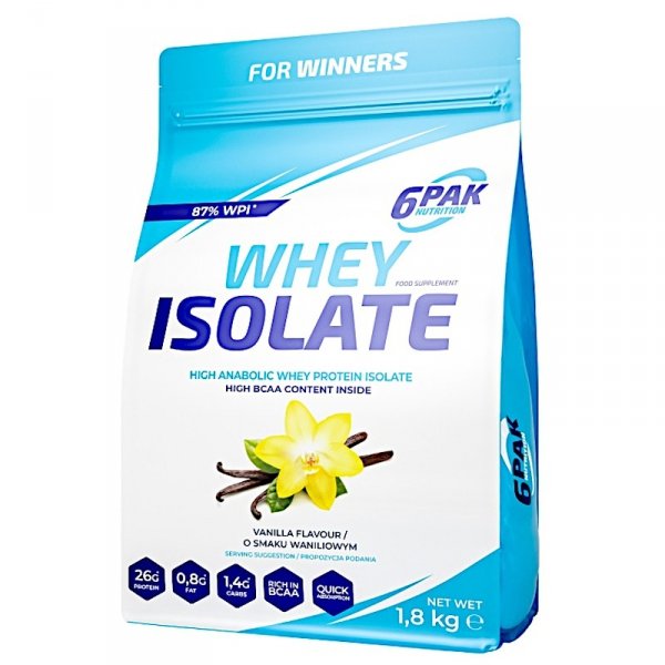 6PAK Whey Isolate 1800g Wanilia