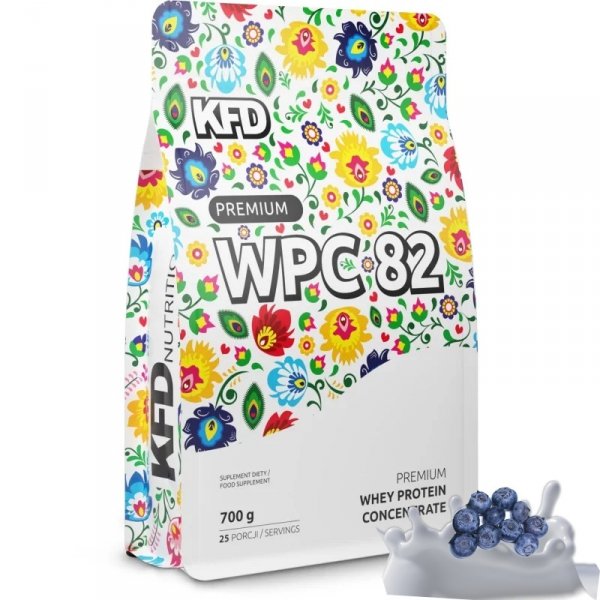Białko KFD Premium WPC 82 700 g Jogurtowo-Jagodowe