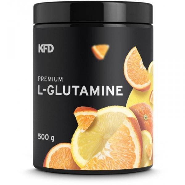  KFD Premium L- Glutamine 500g Pomarańczowo-Cytrynowe
