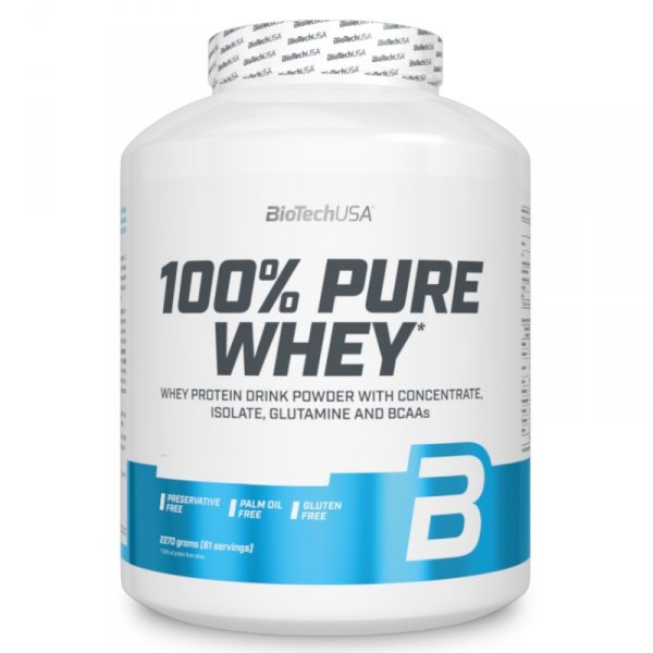 BioTechUSA 100% Pure Whey 2270g Cookies&amp;Cream Białko WPC Izolat