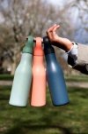 JJ - Butelka termiczna stalowa 500ml Loop™, niebie