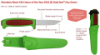 Nóż Morakniv Basic 546 Ltd Ed 2024 Green / Dala Red stal nierdzewna