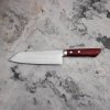 Kunio Masutani VG-10 Hammered Red Damascus Nóż Santoku 17 cm