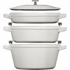 Zestaw 3 Naczyń + Pokrywka 24 Cm Truflowy Staub