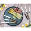 Nóż Laguiole do steków z stali nierdzewnej 6 sztuk w bloku drewnianym #2