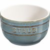 Zestaw 4 Ramekinów Okrągłych 9 Cm, Antyczny Turkusowy XS-MINIS Staub