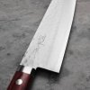 Kunio Masutani VG-10 Hammered Red Damascus Nóż Santoku 17 cm