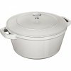 Zestaw 2 Naczyń + Pokrywka 24 Cm Truflowy Staub