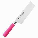 Satake Macaron Pink nóż Nakiri 17 Cm do krojenia warzyw