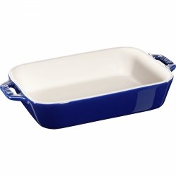 Prostokątny Półmisek Ceramiczny 1.1l Niebieski Cooking Staub