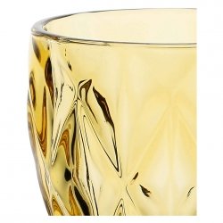 ROSE&amp;TULIPANI DIAMOND Zestaw 6 kieliszków 250 ml bursztynowy