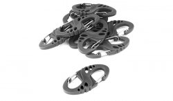 Zestaw karabińczyków Mil-Tec S-Hook Black - 10 szt. (13458402)