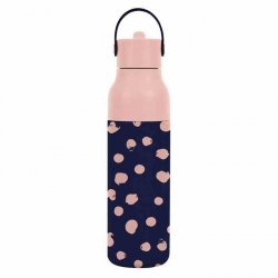 Lund London Butelka 500ml. indygo w różowe plamki, Sport