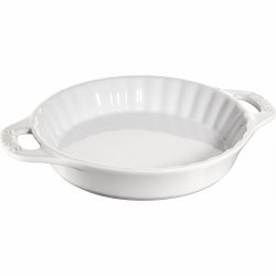 Okrągły Półmisek Ceramiczny Do Ciast 1.2l Biały Cooking Staub