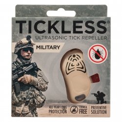 Ultradźwiękowy odstraszacz kleszczy TickLess dla ludzi - military beige