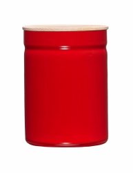 RIESS - Pojemnik kuchenny z drewnianą pokrywą 2,2l Fresh Tomato