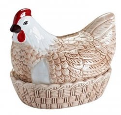 MC -Pojemnik Kura ceramiczna do przechowywania jaj