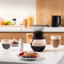 Bodum spieniacz do mleka ręczny Schiuma Off white