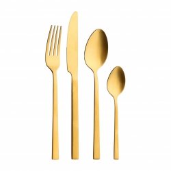 DOMINO GOLDEN SOUL 24-częściowy Zestaw Sztućców Golden Soul