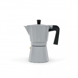 Kawiarka włoska Moshi 6 cups - szara / Leopold Vienna