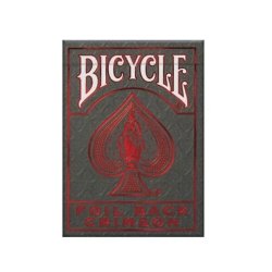 Karty Bicycle Foil Back Crimson