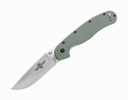 Nóż składany Ontario RAT 1 Folder Silver Plain OD Green (8848OD)