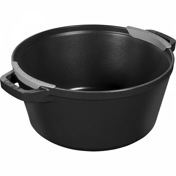 Zestaw 2 Naczyń + Pokrywka 24 Cm Czarny Staub