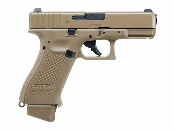 Replika pistolet ASG Glock 19X 6 mm coyote CO2