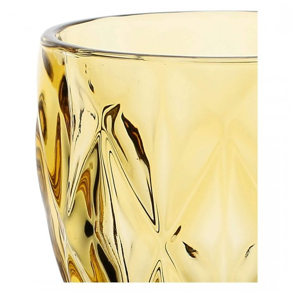 ROSE&amp;TULIPANI DIAMOND Zestaw 6 kieliszków 250 ml bursztynowy