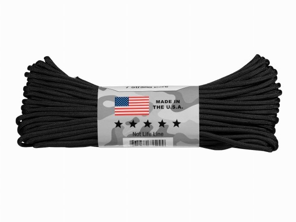 Paracord Mil-Spec 550-7 4mm 30,48m czarny