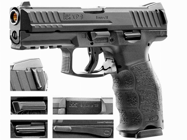 Replika pistolet ASG Heckler&amp;Koch VP9 GBB 6 mm