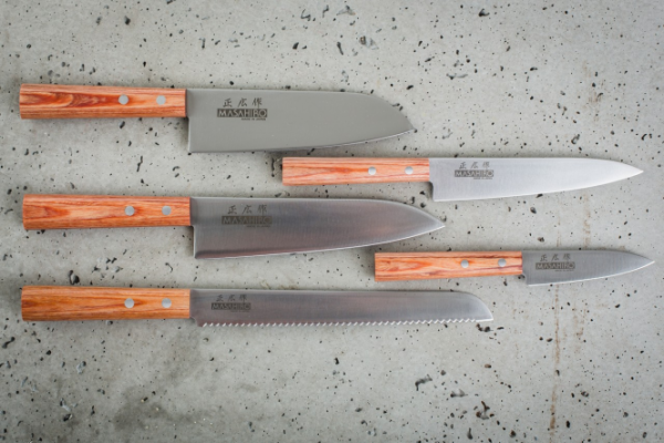 Nóż Masahiro Sankei Chef 180mm brązowy [35922]