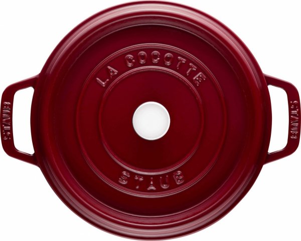 STAUB LA COCOTTE Garnek żeliwny Okrągły 3.85 Ltr, Bordeaux La Cocotte