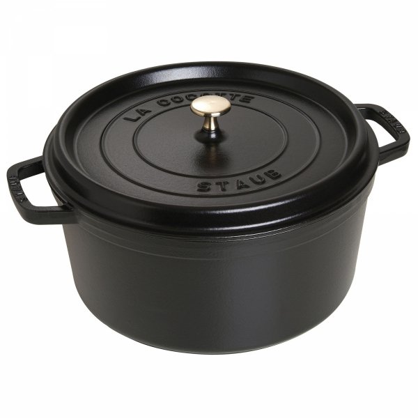 Garnek żeliwny Okrągły 8.35l Czarny La Cocotte Staub