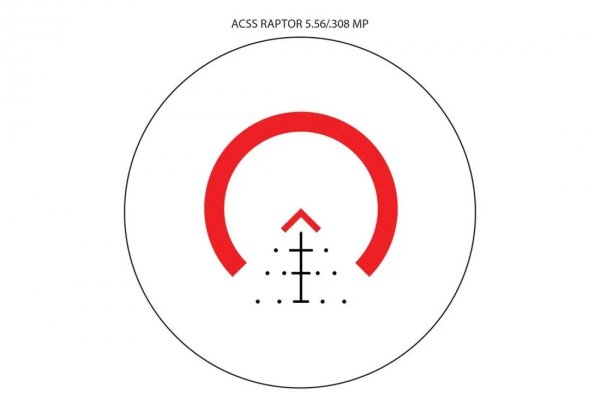 Celownik pryzmatyczny Primary Arms SLx 3x Micro Prism iR Red ACSS Raptor 5.56/.308 Meter