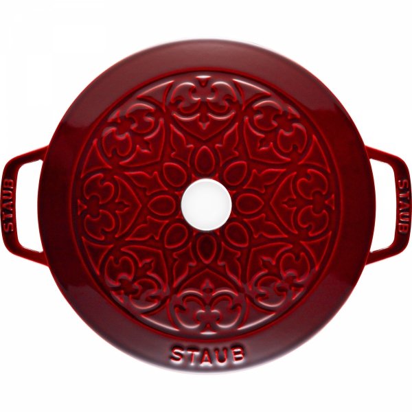 Garnek żeliwny Okrągły Lilia 3.5l Grenadynowy Special Cocotte Staub