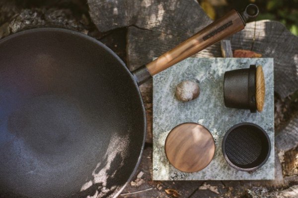 WOK 30 cm 3,5 l, WALNUT