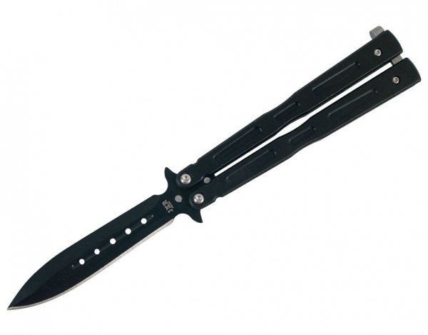 Nóż składany motylek Joker Inox 10 cm Black (JKR493)