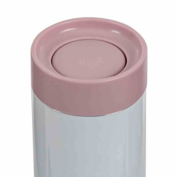 Lund London Kubek podróżny 350ml biały/różowy, Travel