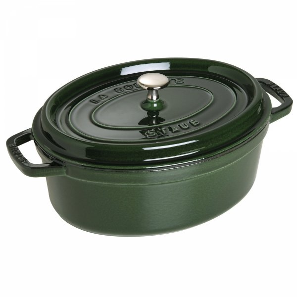 Garnek żeliwny Owalny 4.2l Zielony La Cocotte Staub