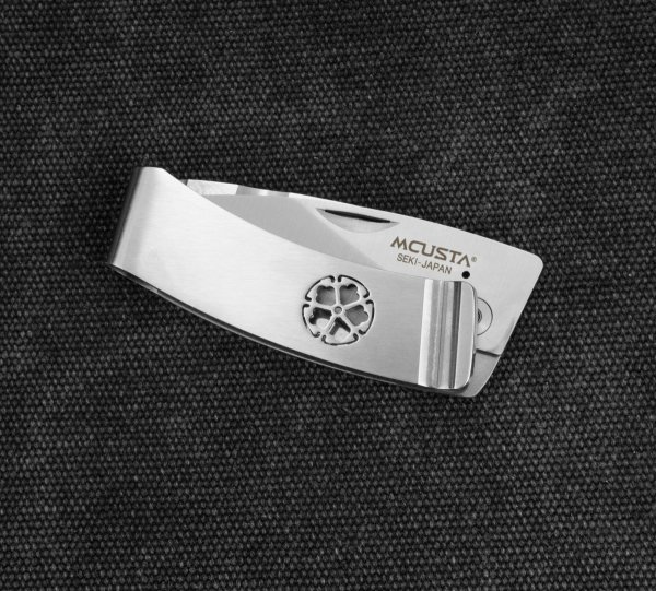 Nóż składany Mcusta Pocket Clip AUS8 Kikyo 5 cm