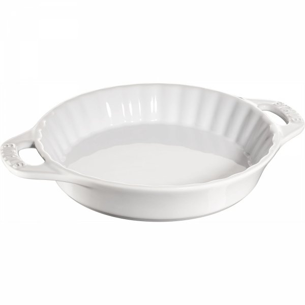 Okrągły Półmisek Ceramiczny Do Ciast 1.2l Biały Cooking Staub