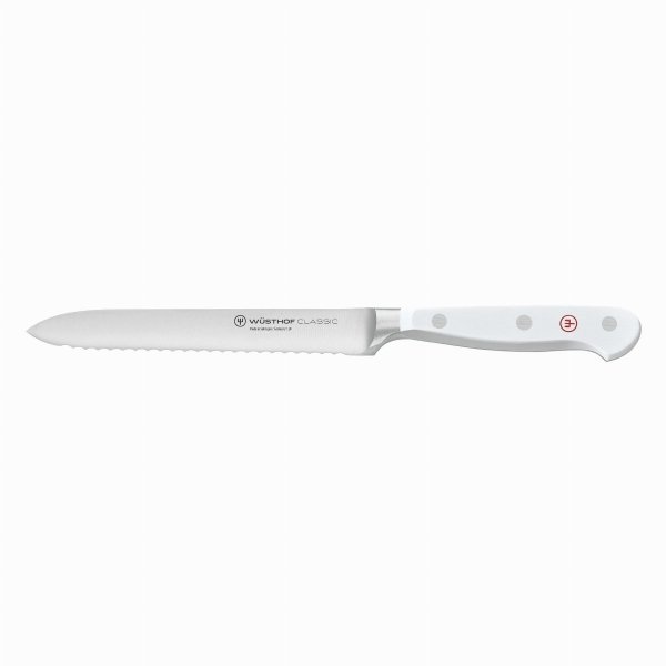 WUSTHOF CLASSIC WHITE Nóż do kiełbasy 14/25 cm